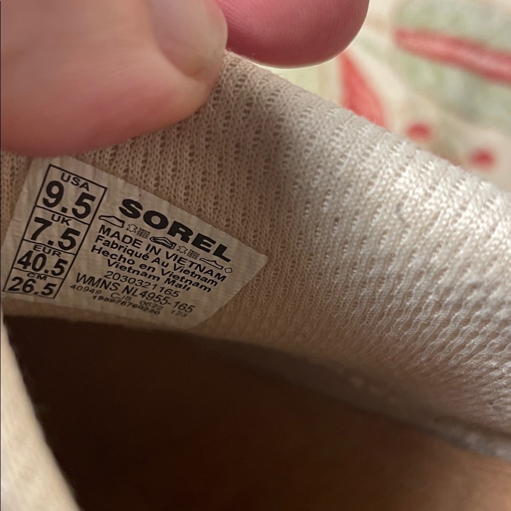 Sorel Kenetic Impact II Mule Slip On Beige and Teal Mesh Sneakers - Picture 10 of 12